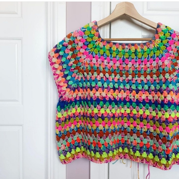 All Season sweaters, handmade crochet top - Picture 13 of 14